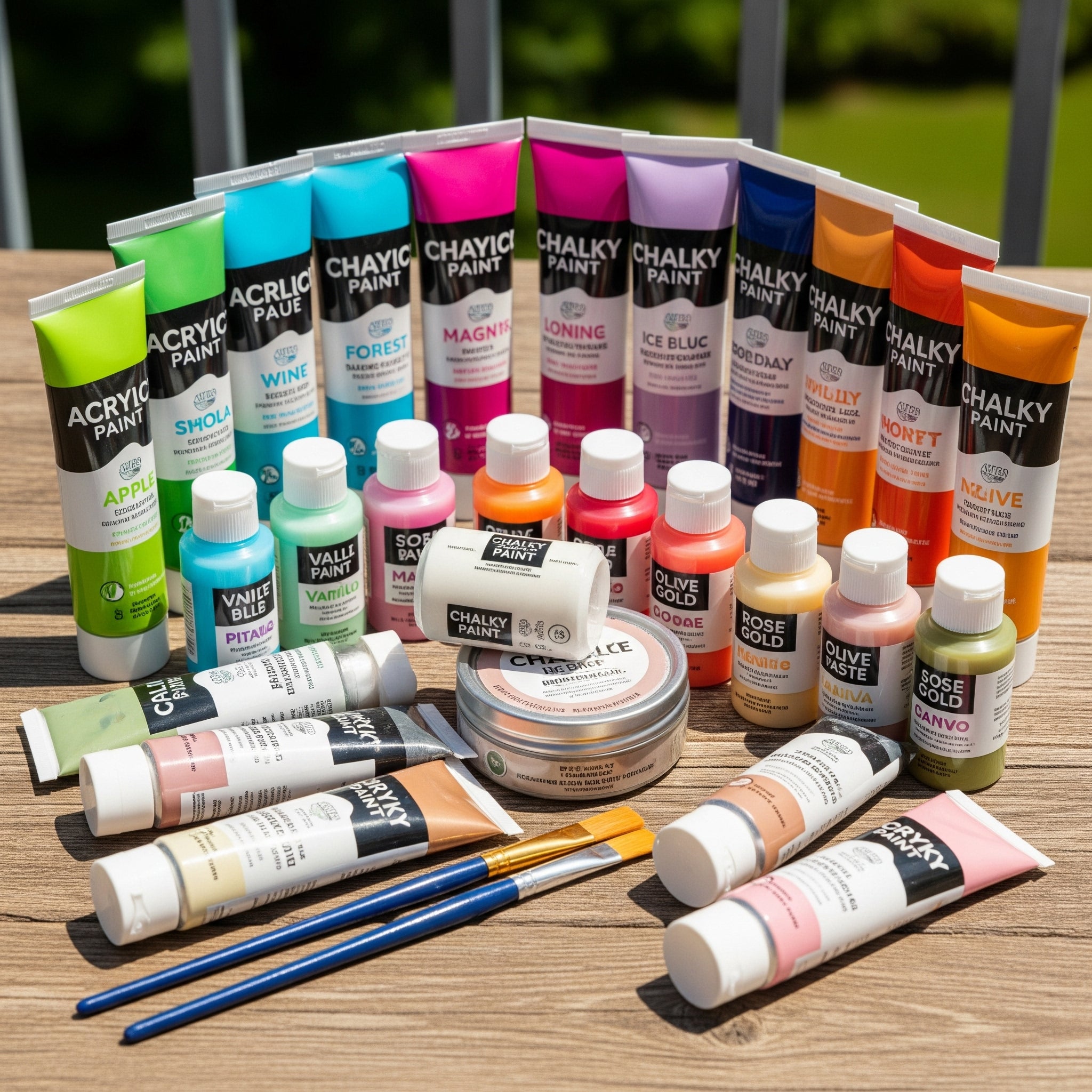 Outdoor Farben - Bastelschachtel