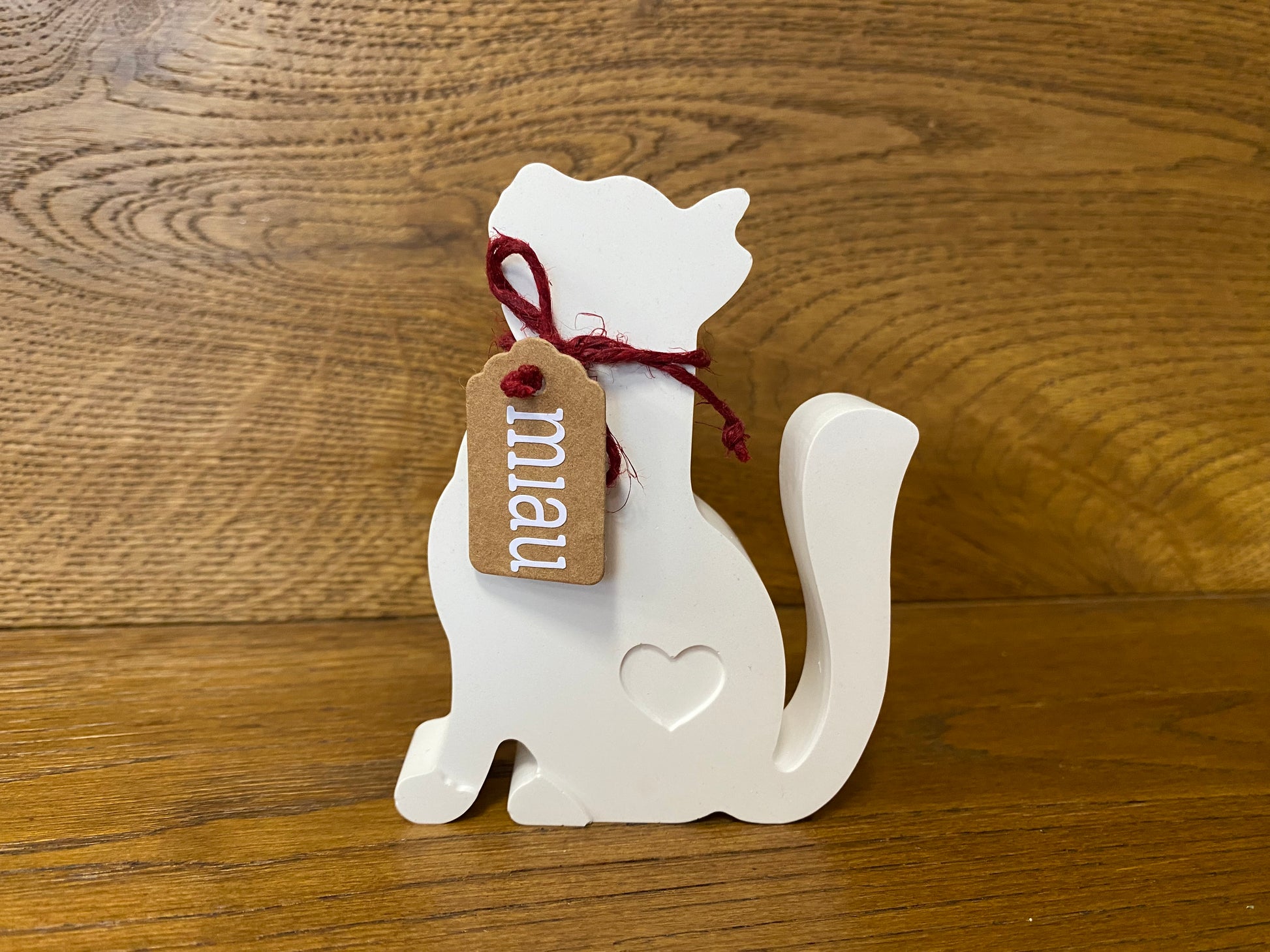 Handgemachte Deko "Katze" - Charmantes Dekorationsstück mit Liebe zum Detail - Bastelschachtel