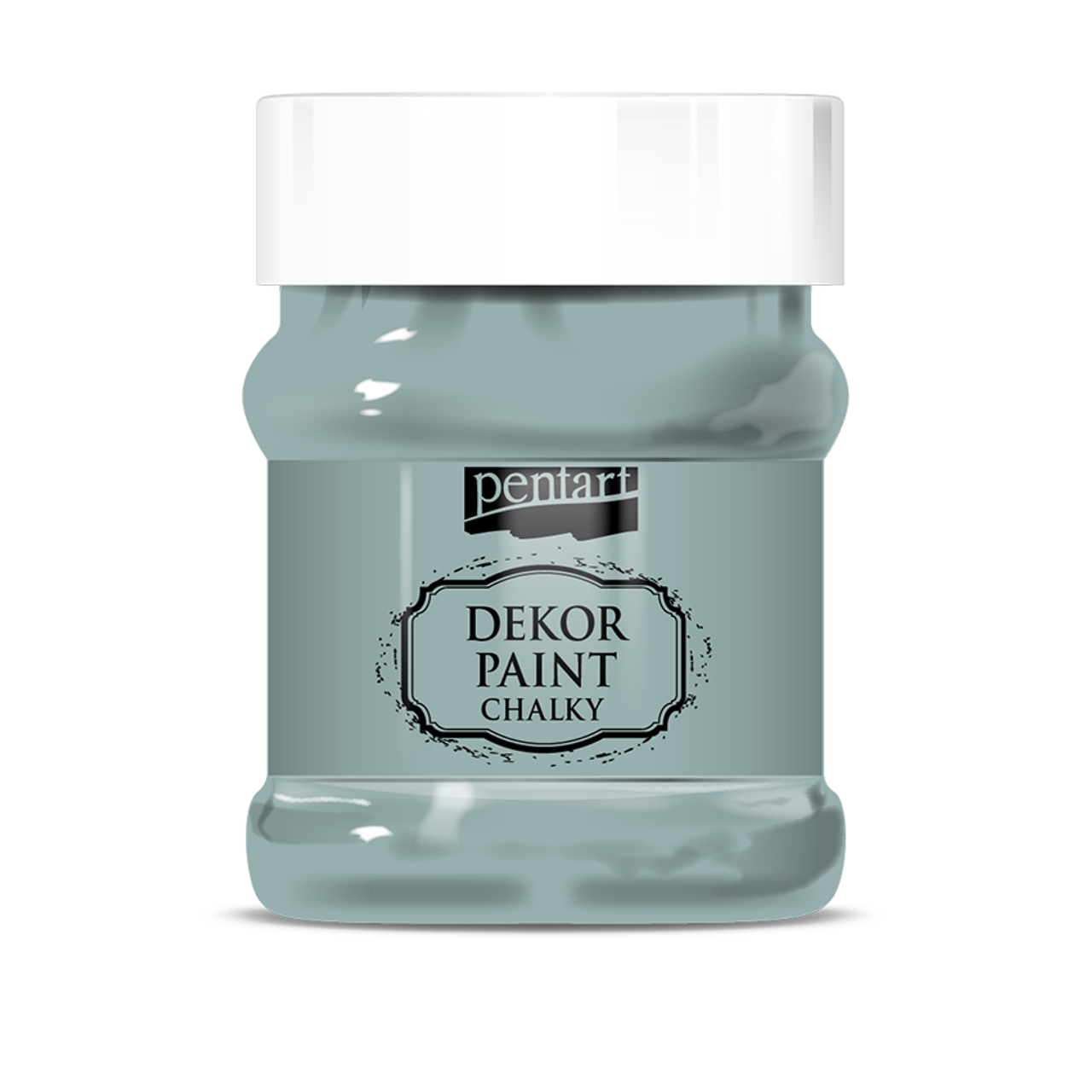 Pentart Dekor Paint Chalky matt 230ml - country blau - Bastelschachtel