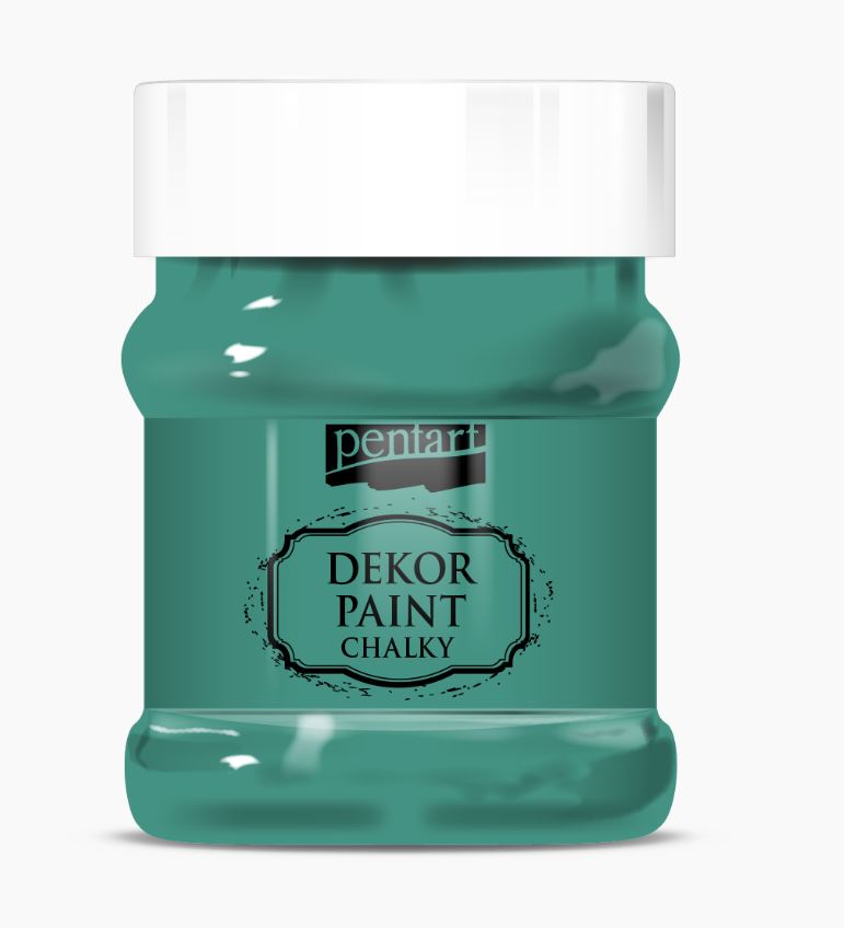 Pentart Dekor Paint Chalky matt 230ml - wacholdergrün - Bastelschachtel