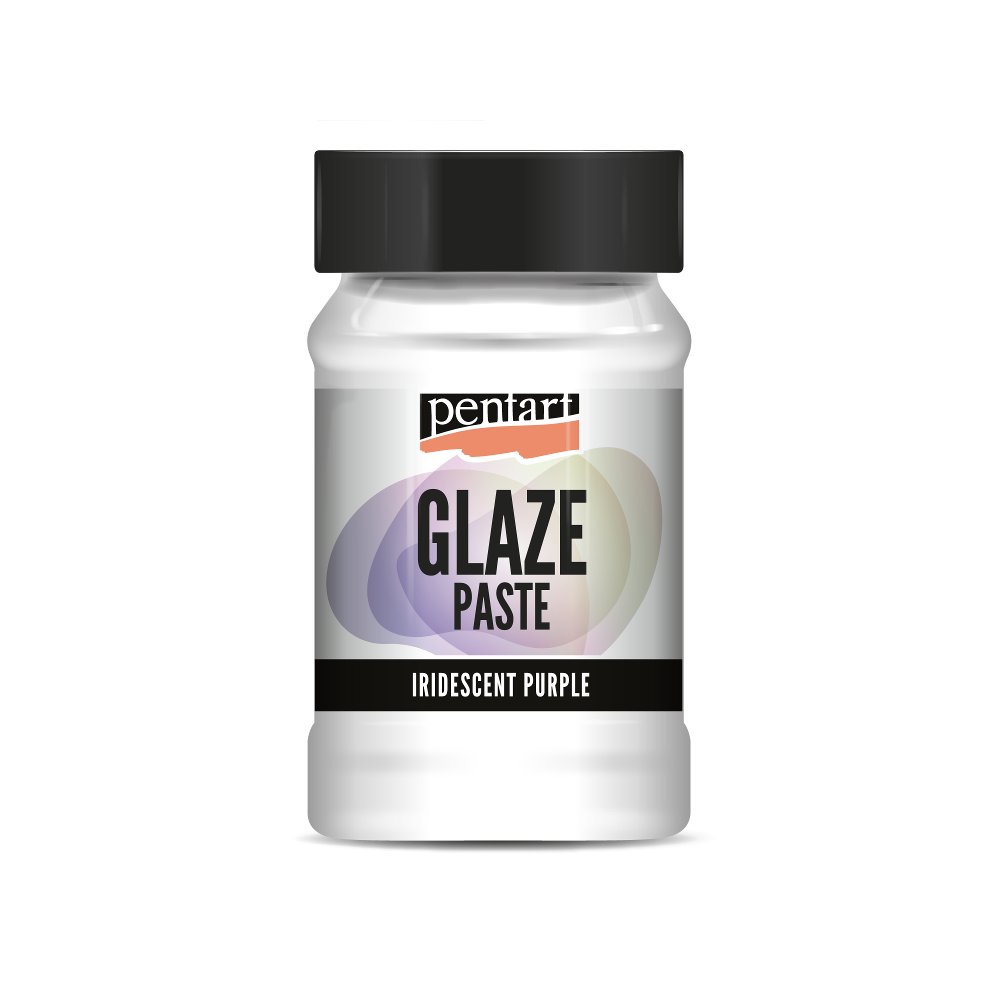 Pentart Glaze paste irisierend 100ml - lila - Bastelschachtel