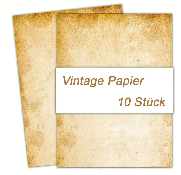 Vintage- Druckpapier A4 - Bastelschachtel