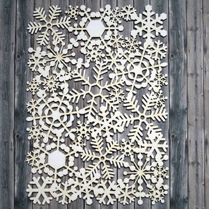 Chipboard - Snowflakes background - Bastelschachtel - Chipboard - Snowflakes background