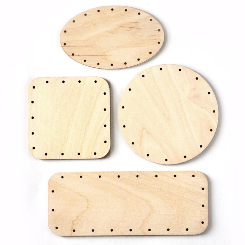 Korbboden Set gemischt, klein für Peddigrohr 2mm - Bastelschachtel