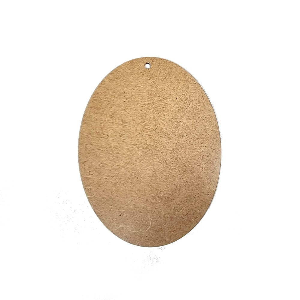 MDF Holzplatte oval 8x12cm - Bastelschachtel