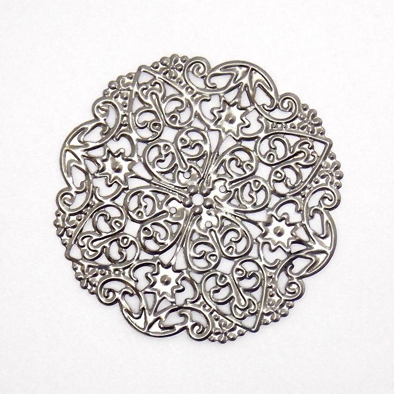 Metall Dekoelement - Ornament 5cm - Bastelschachtel - Metall Dekoelement - Ornament 5cm