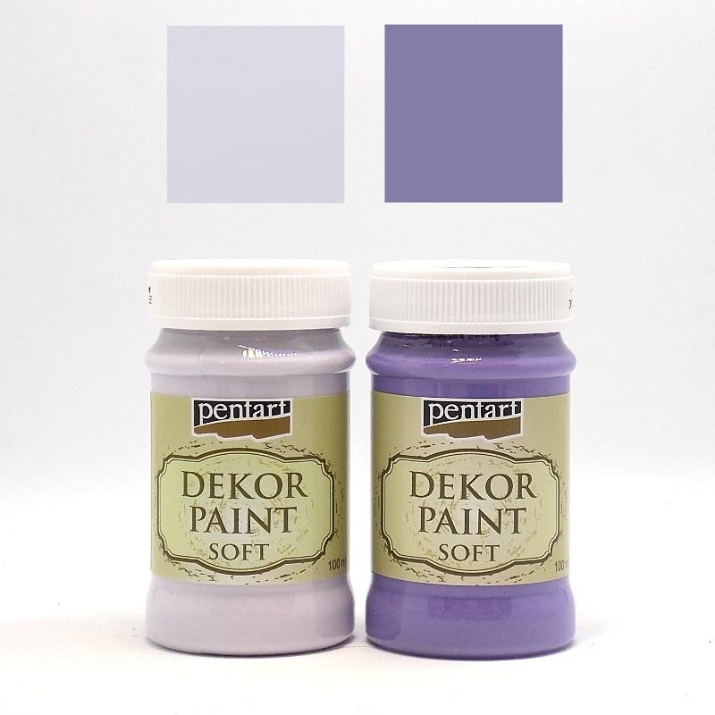 Pentart Dekor Paint Chalky Set 2x100ml - Set 6. - Bastelschachtel