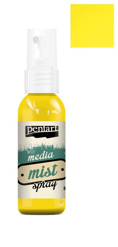 Pentart Media Mist Spray 50ml - lemon - Bastelschachtel - Pentart Media Mist Spray 50ml - lemon