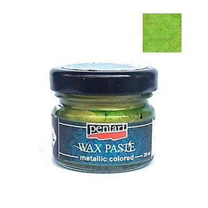 Pentart Wachspaste metallic 20ml - grün - Bastelschachtel - Pentart Wachspaste metallic 20ml - grün pentart wax paste