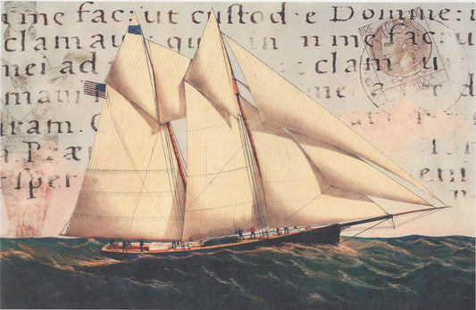 Reispapier A4 - Sailing ship - Bastelschachtel - Reispapier A4 - Sailing ship