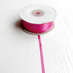 Satinband uni 3mm rosa - Bastelschachtel - Satinband uni 3mm rosa
