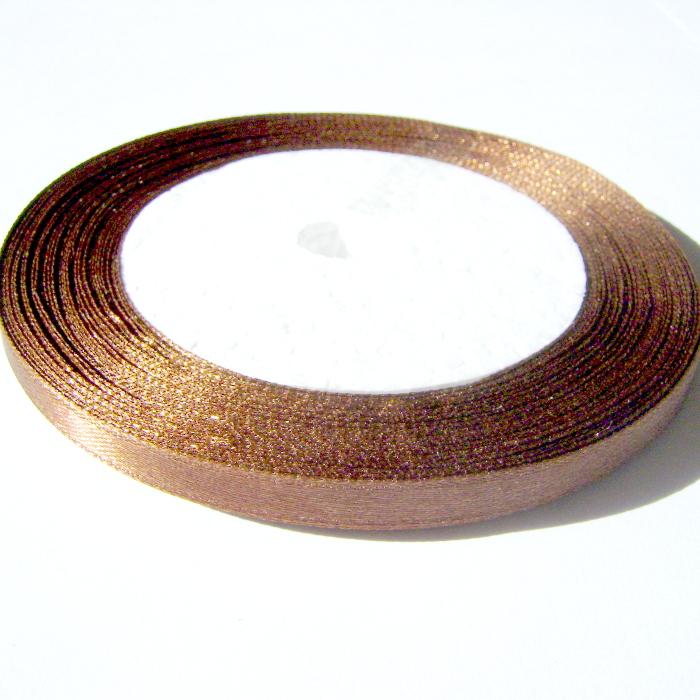 Satinband uni 6mm rehbraun - Bastelschachtel