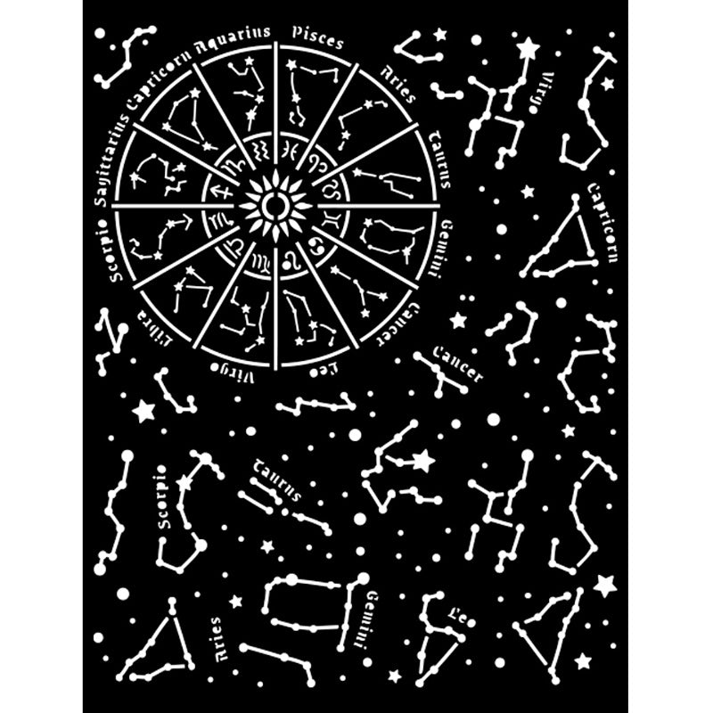 Schablone 20x25cm - Cosmos infinity - Constellation - Bastelschachtel