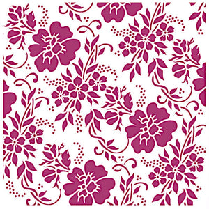 Schablone 20x20cm - Florisch pattern - Bastelschachtel - Schablone 20x20cm - Florisch pattern