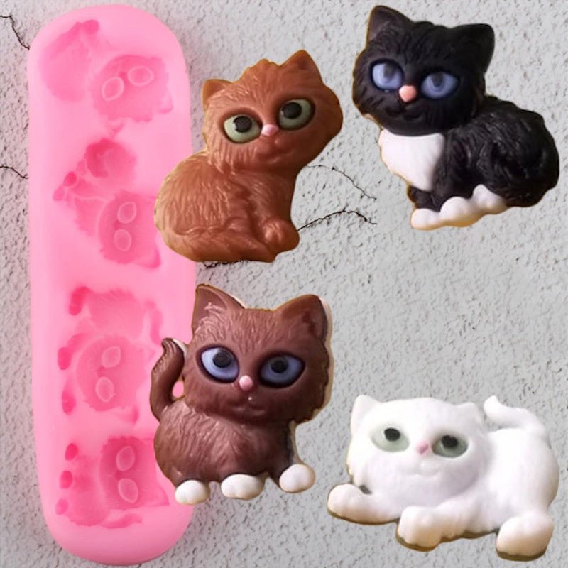Silikonform - Lovely cats - Bastelschachtel