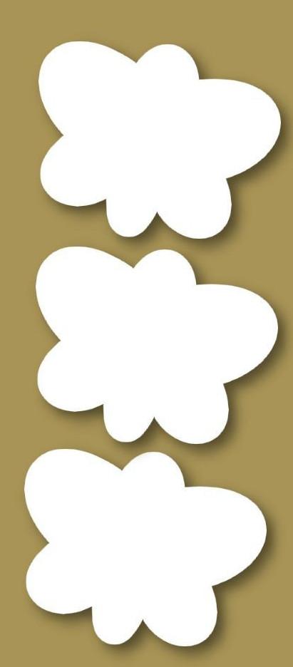 Styrofoam Figuren Set, 6-8cm - Schmetterling 2. - Bastelschachtel