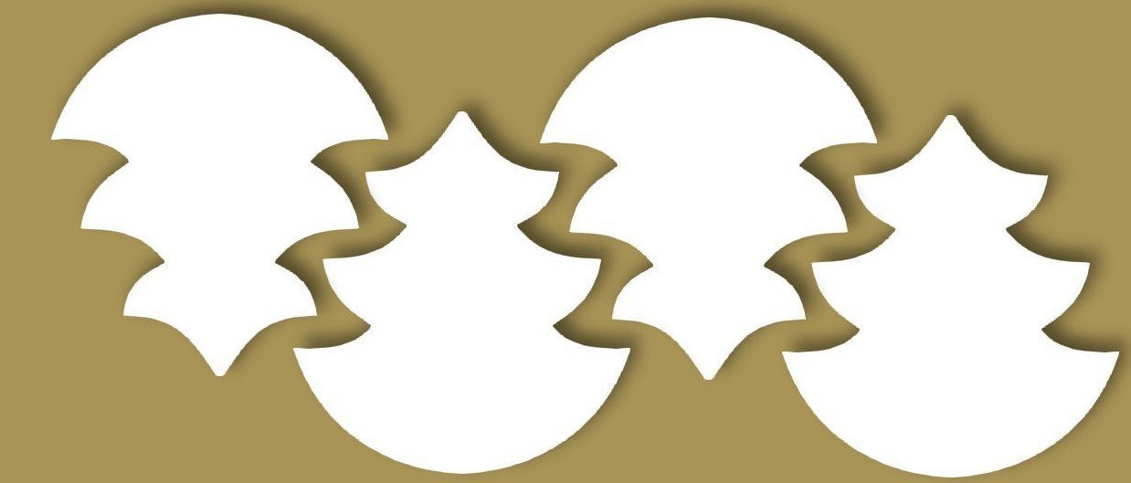 Styrofoam Figuren Set, 8-10cm - Tanne 1. - Bastelschachtel