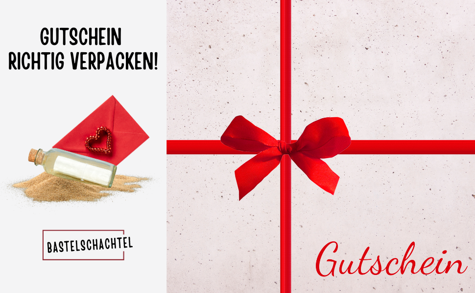 Gutscheine richtig verpacken!