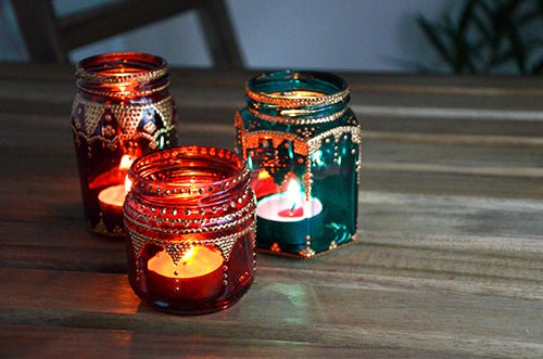 Orientalische Kerzenhalter - Bastelschachtel