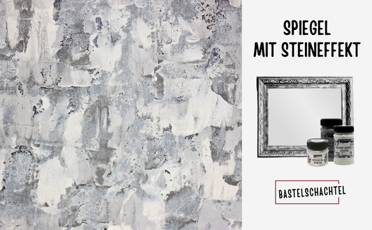 Spiegel mit Steineffekt