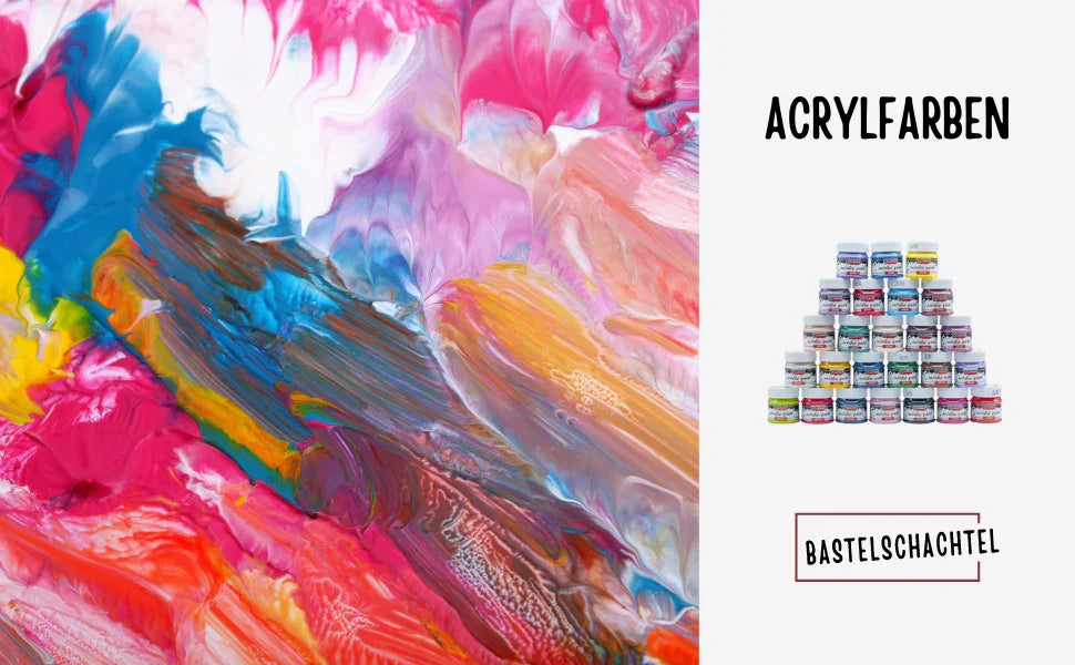 Acrylfarben - Bastelschachtel