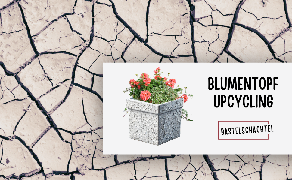 Blumentopf Upcycling - Bastelschachtel