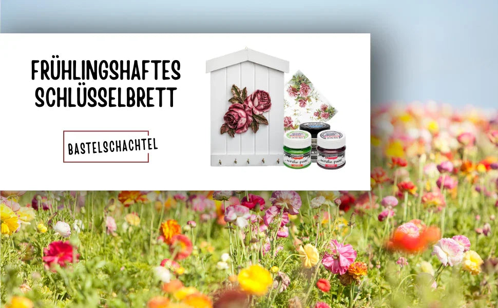 Frühlingshaftes Schlüsselbrett - Bastelschachtel