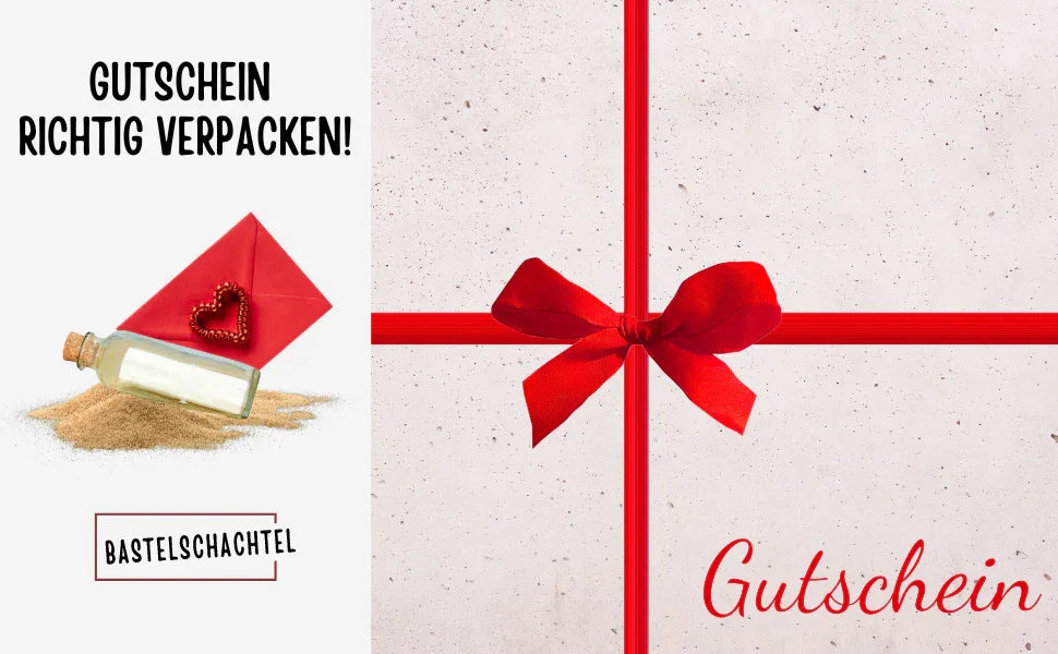 Gutscheine richtig verpacken! - Bastelschachtel