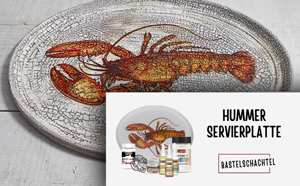 Hummer Servierplatte - Bastelschachtel