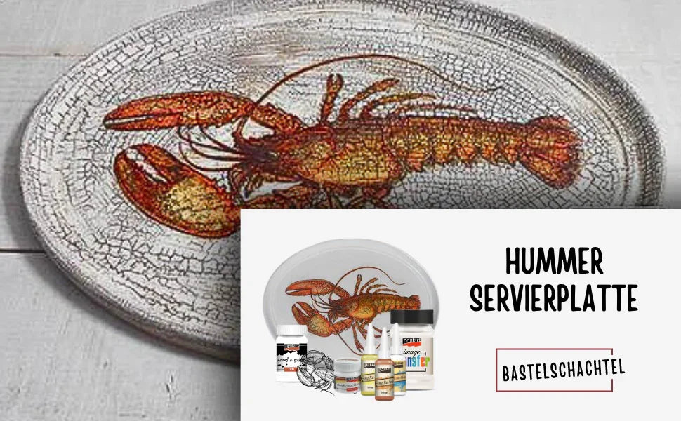 Hummer Servierplatte - Bastelschachtel