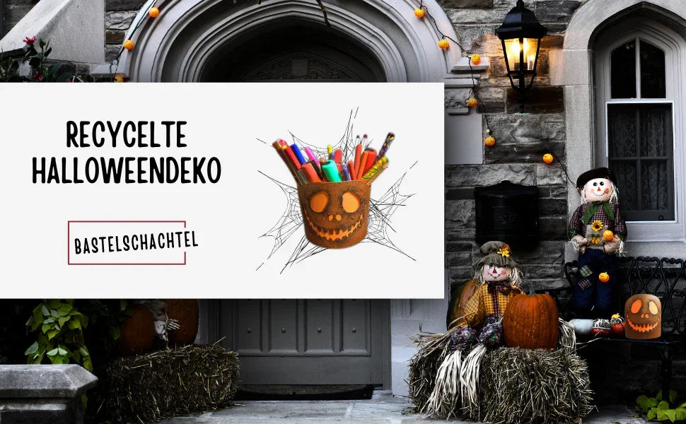 Recycelte Halloweendeko - Bastelschachtel