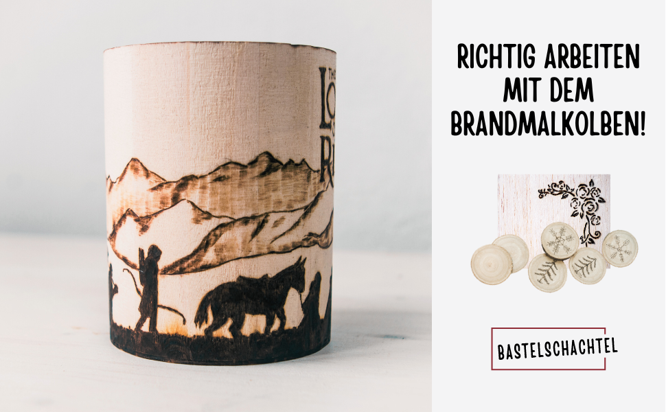 Richtiges Arbeiten mit dem Brandmalkolben!