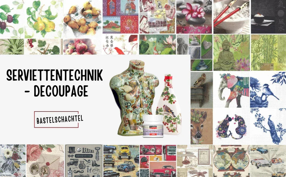 Serviettentechnik - Decoupage - Bastelschachtel