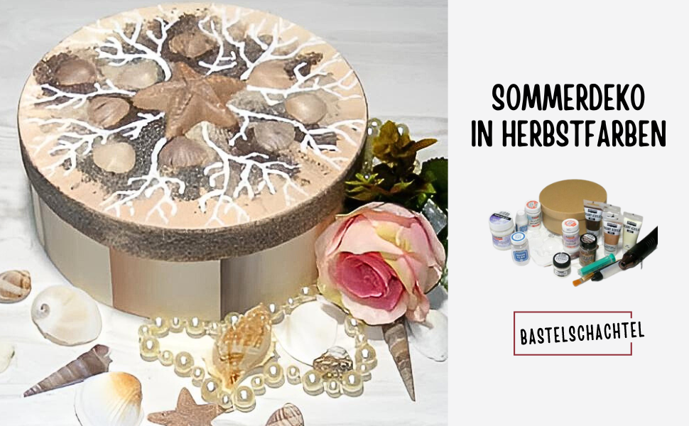 Sommerdeko in Herbstfarben - Bastelschachtel