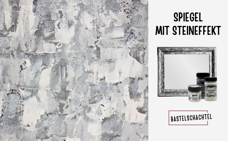Spiegel mit Steineffekt