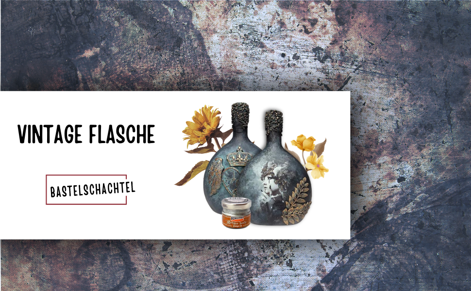 Vintage Flasche - Bastelschachtel