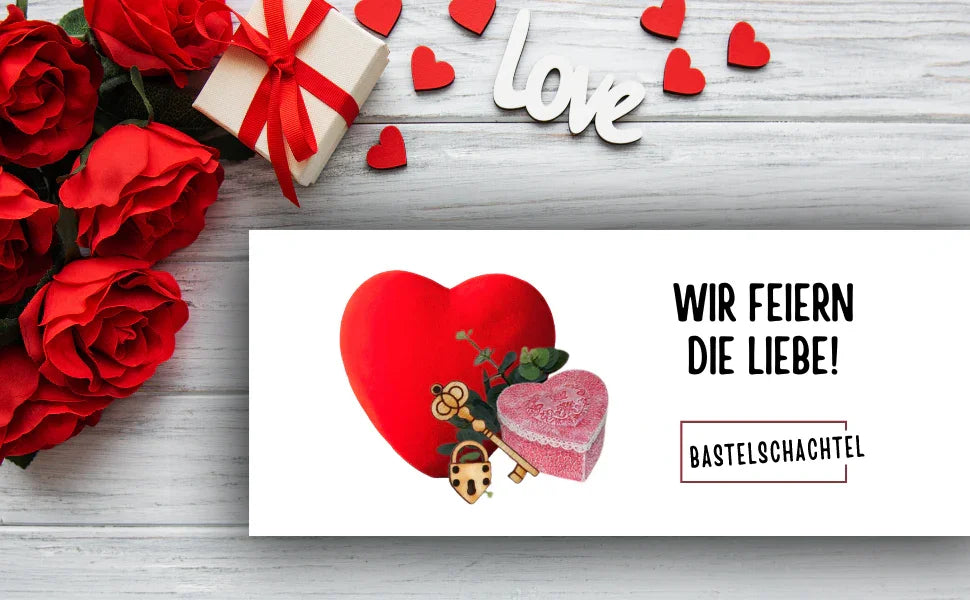 Wir feiern die Liebe! - Bastelschachtel