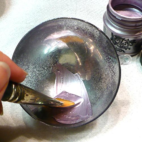 Acrylfarbe metallic - Bastelschachtel