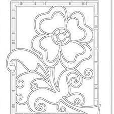 Konturensticker - Blumen
