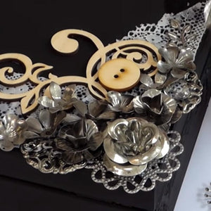 Dekomaterial aus Metall und Acryl