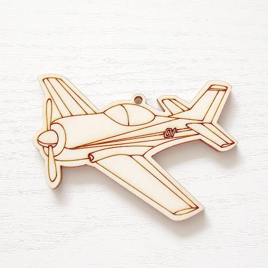 Holzfiguren - Sonstige Figuren, Flieger Flugzeug aus Holz zum Basteln | Bastelschachtel