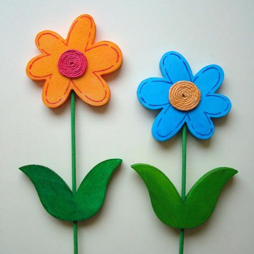 Styrofoam Figuren - Blumen, Pflanzen zum Basteln, Bastelidee, Kunstblumen
