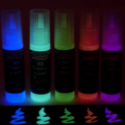 Nachtleuchtende Farben für Textilien