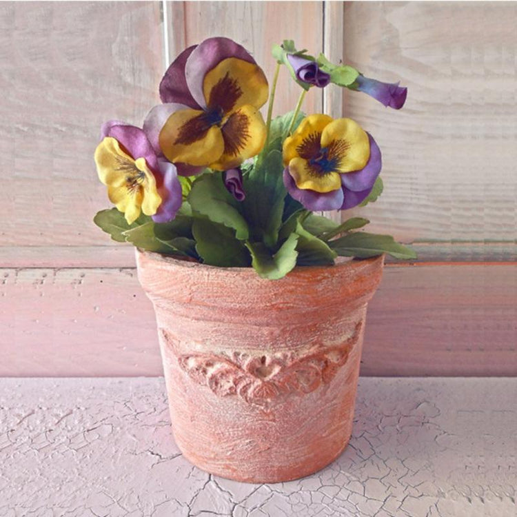 DIY Blumentopf aus Steineffekt Paste