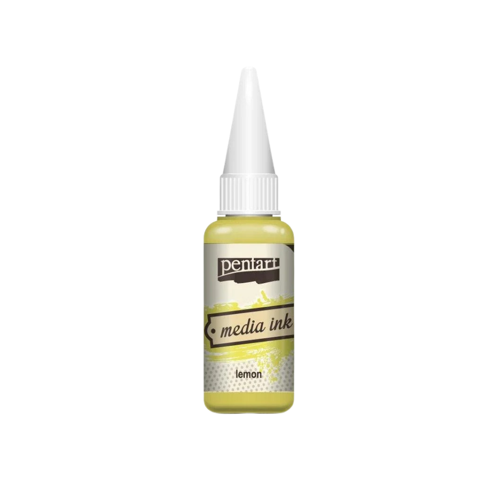 Pentart Mixed Media Tinte 20ml - lemon