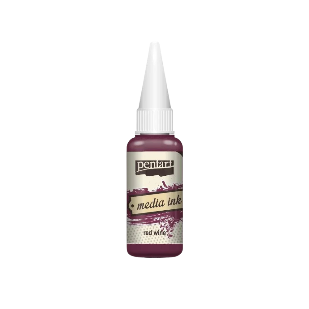 Pentart Mixed Media Tinte 20ml - red wine