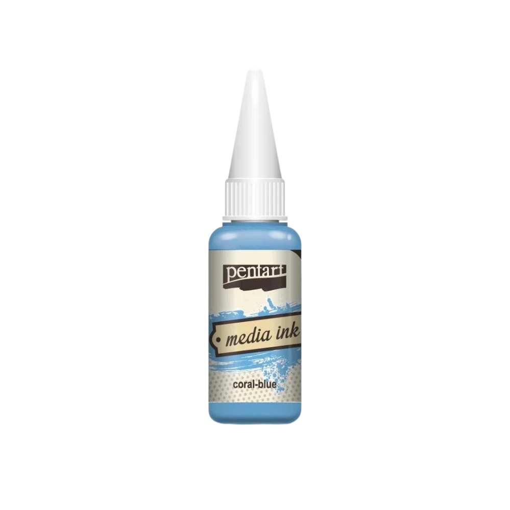 Pentart Mixed Media Tinte 20ml - coral blue