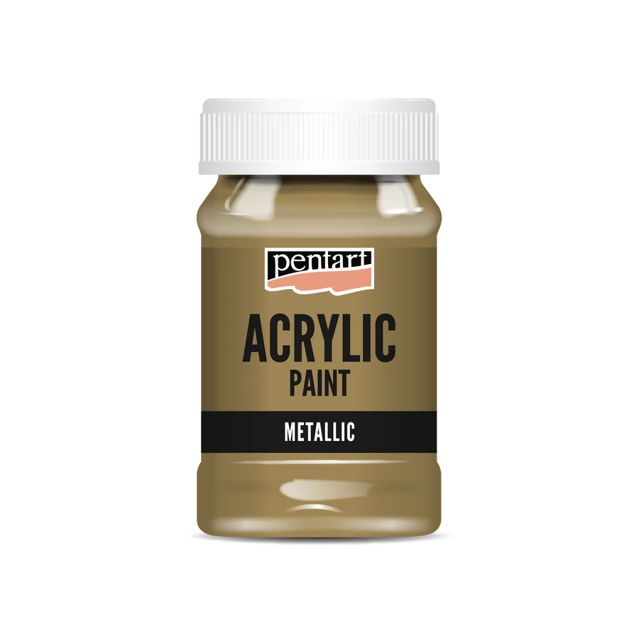 Pentart Acrylfarbe Metallisch 100ml - antikkupfer