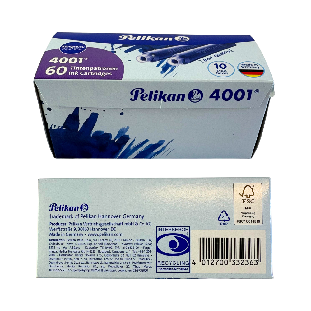 Pelikan Tintenpatrone 10er Pa. blau