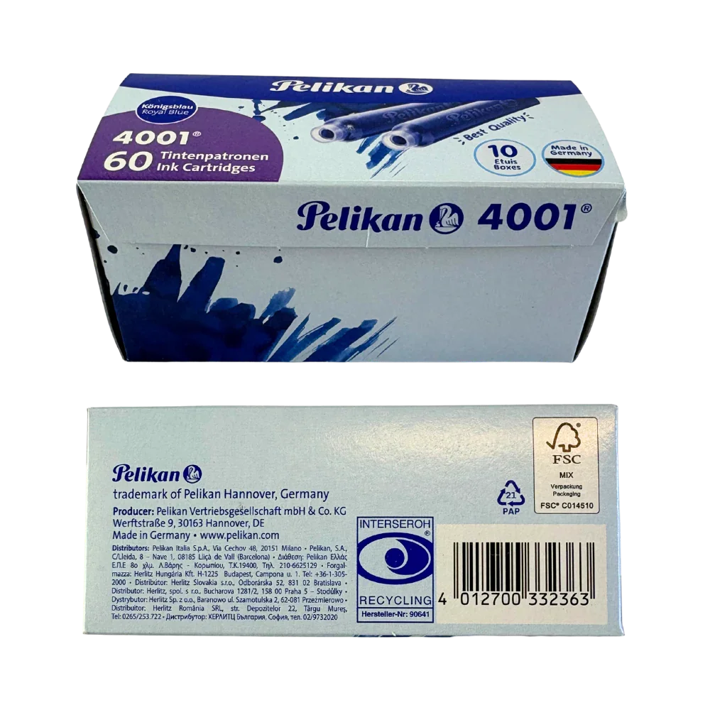 Pelikan Tintenpatrone 10er Pa. blau - Bastelschachtel - Offline Shop - 4001-10